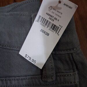 Gap mens straight jeans, grey, 28W 28L nwt
